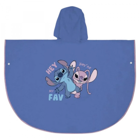 Ghiozdane Gradinita - Pelerina pentu copii Lilo&Stitch, pentru 5-6 ani, mov