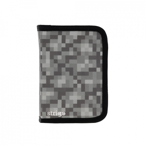 Penare - Penar Strigo model Minecraft, 1 compartiment + 2 extensii, 20×14×3.5 cm