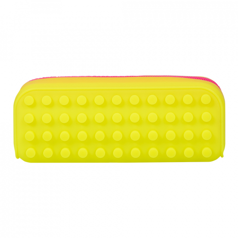 Papetarie & Birotica - Penar din silicon, Strigo, Galben Neon, 20x7x8 cm