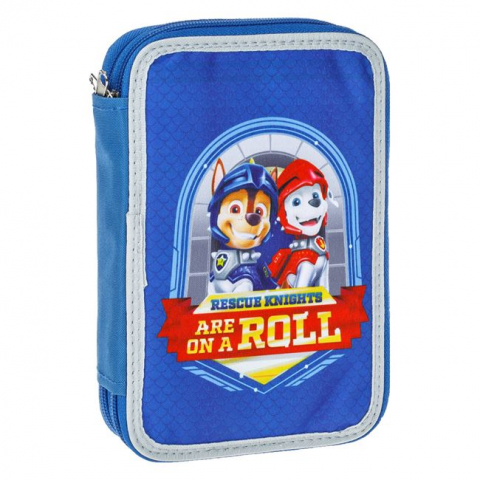Penare - Penar echipat baieti Paw Patrol Rescue,albastru, 26 piese,20x13x4 cm