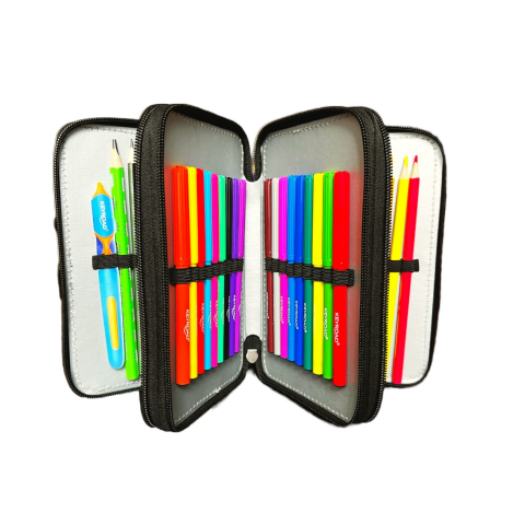 Penar echipat cu 3 compartimente, albastru,design astronaut, 20x14x6 cm [1]