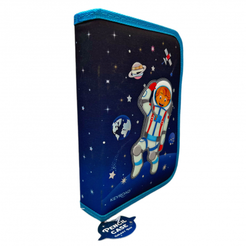 Penar echipat cu un compartiment,1 extensie, albastru, 20x14x3.5 cm [4]