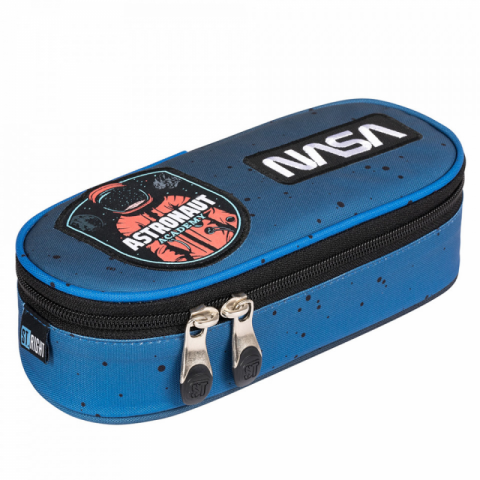 Penare - Penar neechipat Astronaut Nasa,1 compartiment, 1 extensie, bleumarin,23x11x6 cm