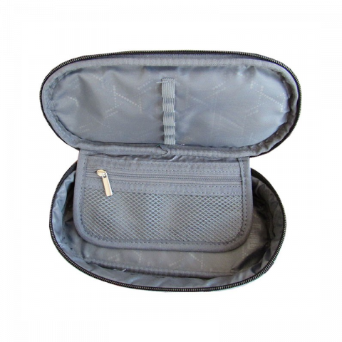Penar neechipat Bambino Lovely Panda,1 compartiment, 1 extensie, albastru,23x11x6 cm [1]