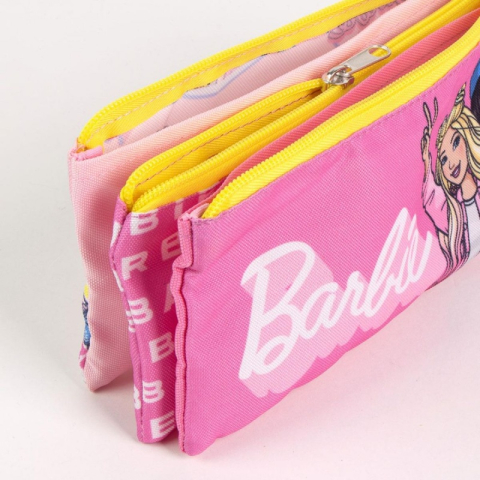 Penar neechipat Cerda Barbie, 1 fermoar, 3 compartimente, textil, 22.5 x 11.5 x 2 cm [1]