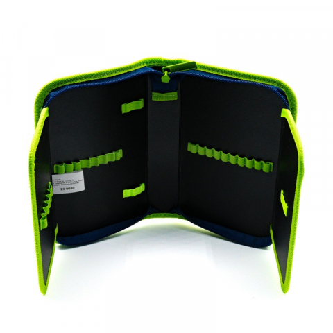 Penar neechipat Fotbal,1 compartiment, 2 extensii, albastru cu verde,20x14x4 cm [2]