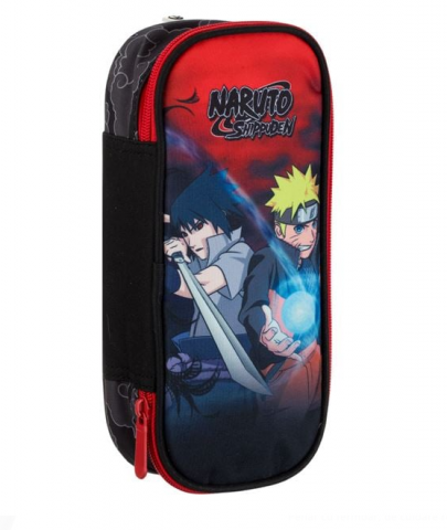 Penare - Penar neechipat Naruto tip etui, negru, 24x6x11 cm