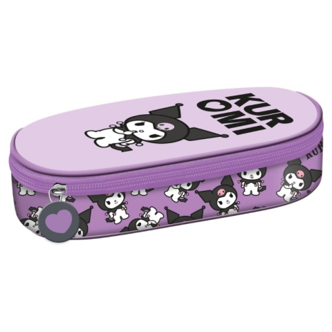 Papetarie & Birotica - Penar neechipat St. Majewski Kuromi Violet, 1 compartiment, oval, 24 x 10 x 6 cm