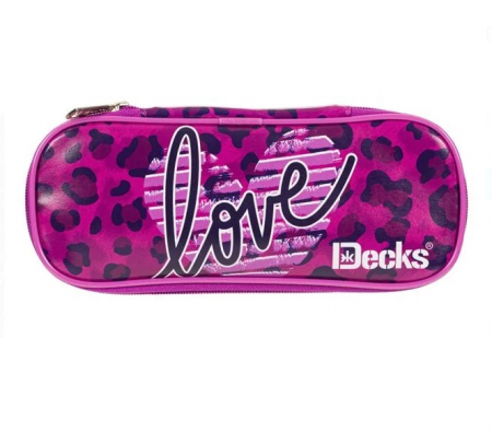 Papetarie & Birotica - Penar neechipat tip etui Decks Love pentru fete