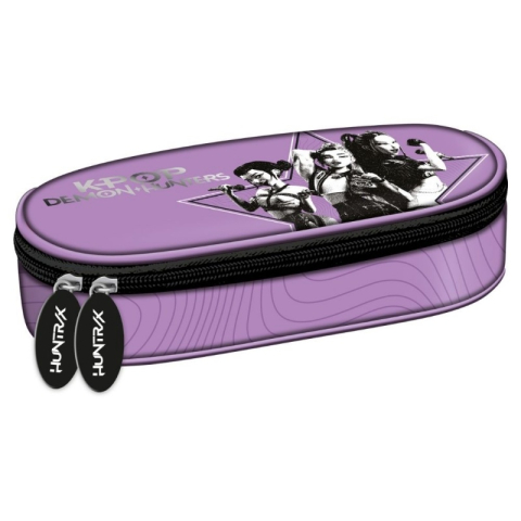 Penare - Penar oval neechipat St. Majewski KPOP Demon Hunters, 1 compartiment, mov, 24x10x6 cm
