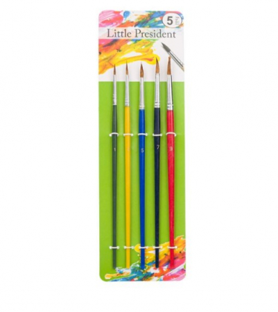 Acuarele, Tempera si Pensule - Pensula cu varf rotund-5 bucati