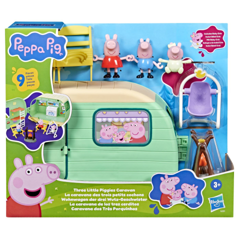 Jocuri si articole copii - PEPPA PIG CARAVANA CELOR TREI PURCELUSI