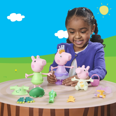 PEPPA PIG SET 3 PURCELUSI CARE SE IMBRACA CU FIGURINE SI ACCESORII [4]