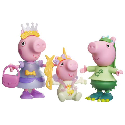 PEPPA PIG SET 3 PURCELUSI CARE SE IMBRACA CU FIGURINE SI ACCESORII [1]