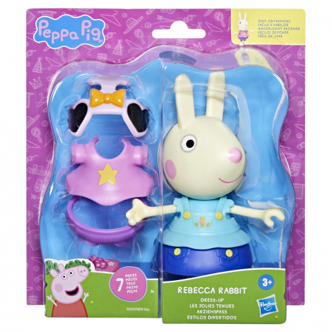 PEPPA PIG SET FIGURINA SI ACCESORII VESTIMENTARE IEPURASUL REBECCA 15CM [1]