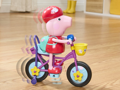 PEPPA PIG SET GATA DE PEDALAT PAPUSA PEPPA CU BICICLETA SI ACCESORII [9]