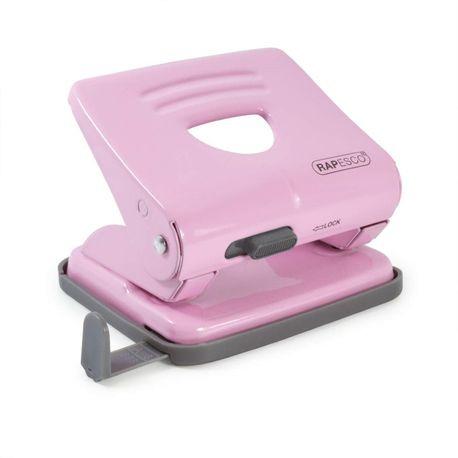Papetarie & Birotica - Perforator metalic Rapesco 825 25 coli roz