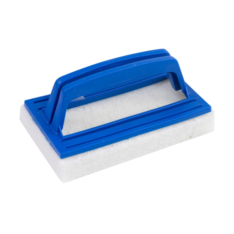 Accesorii pentru piscine - Perie pentru curatarea liniei apei, plastic, albastra,20x10 cm