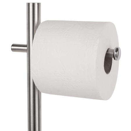 Perie WC cu suport hartie igienica din inox [2]