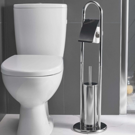 Perie WC cu suport hartie igienica [2]