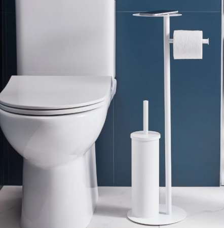 Perie WC cu suport hartie igienica si suport telefon [1]