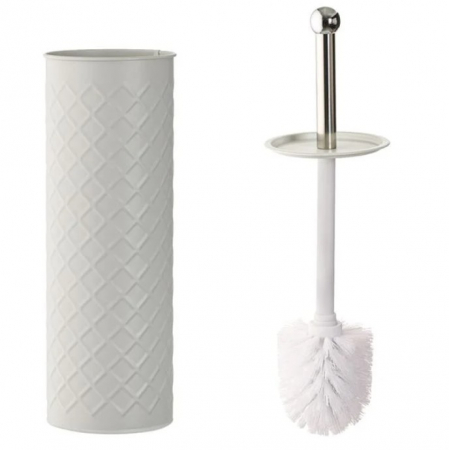 Set 2 accesorii pentru baie format din cos de gunoi si perie Wc cu suport [4]