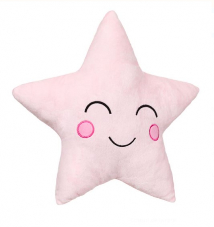 Pernă decorativă pentru copii cu design Stea, Roz [1]