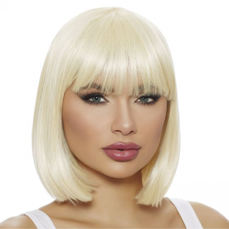 Articole Halloween - Perucă blonda cu Păr Scurt Drept - Transformare cu Stil