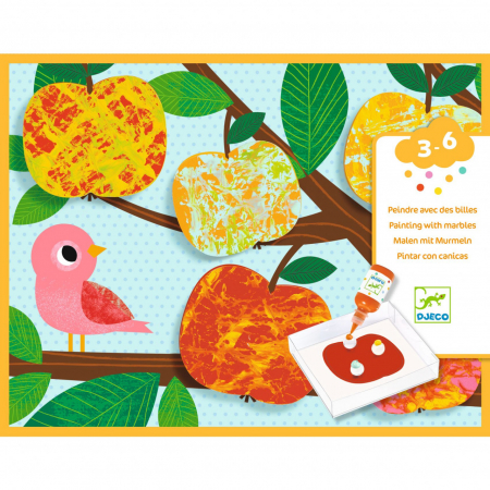 Jocuri si Jucarii Educative - Pictura cu bile din sticla