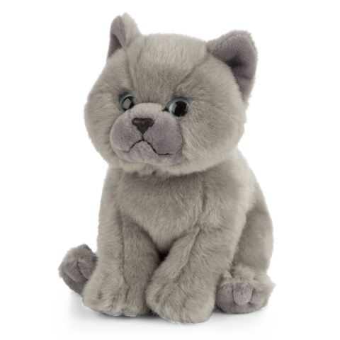 Jucarii - Pisică de pluș British Shorthair 16 cm – Living Nature