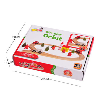 Pista de lemn cu masinute si accesorii - 25 piese [5]