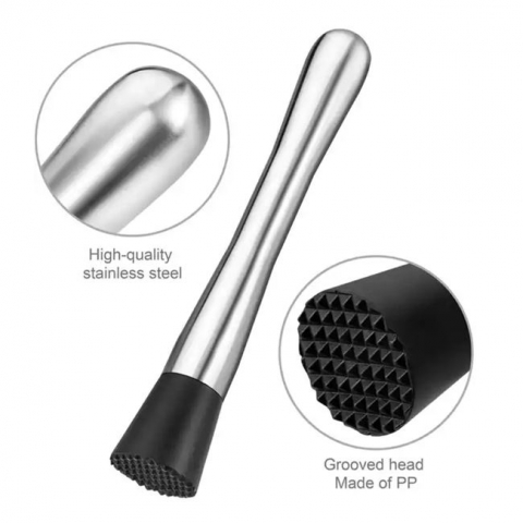Pistil metalic pentru cocktail,inox,argintiu, 20 cm [2]