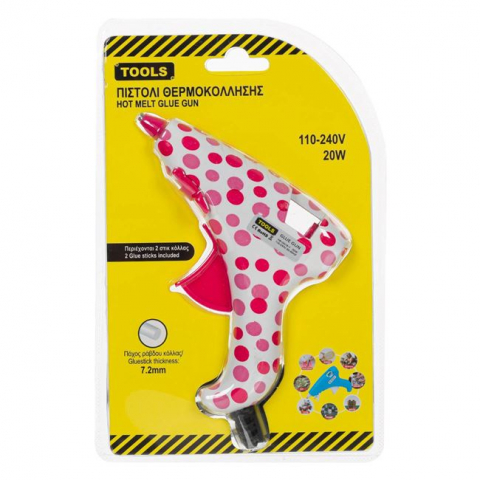 Pistol lipire la cald cu baton silicon 7.2mm,2 rezerve incluse,110-240V ,20W [1]