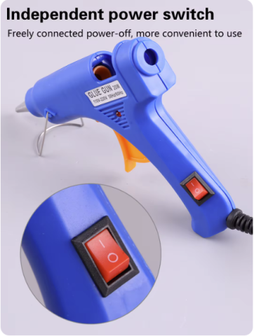 Pistol lipire la cald cu baton silicon 7-8 mm,preincalzire la cald, 20W [3]