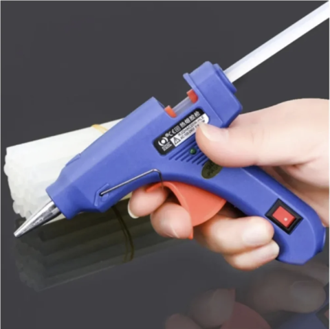 Produse art & craft-Lucru manual - Pistol lipire la cald cu baton silicon 7-8 mm,preincalzire la cald, 20W