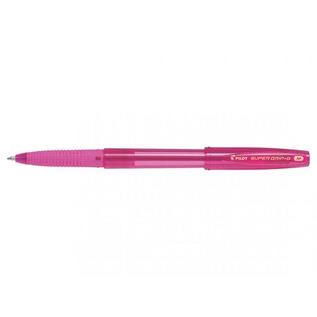 Pixuri cu bila - Pix cu bila Supergrip G Pilot 1.0 mm varf gros cu capac roz