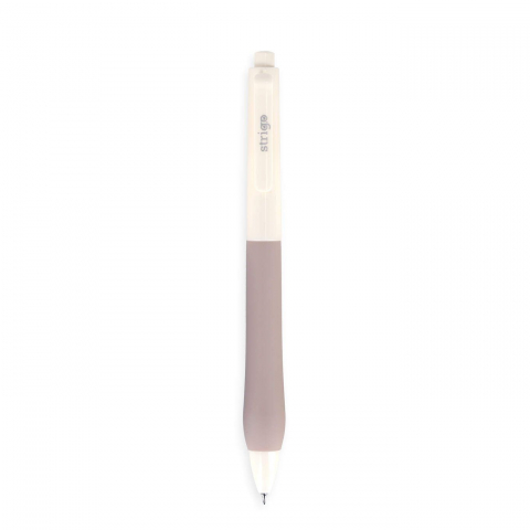 Pix cu gel Strigo Silent Click, cerneala albastra, 0.7 mm, grip ultra soft [3]