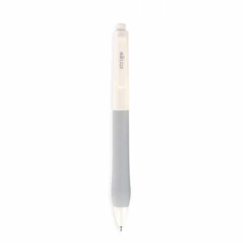 Pix cu gel Strigo Silent Click, cerneala albastra, 0.7 mm, grip ultra soft [1]