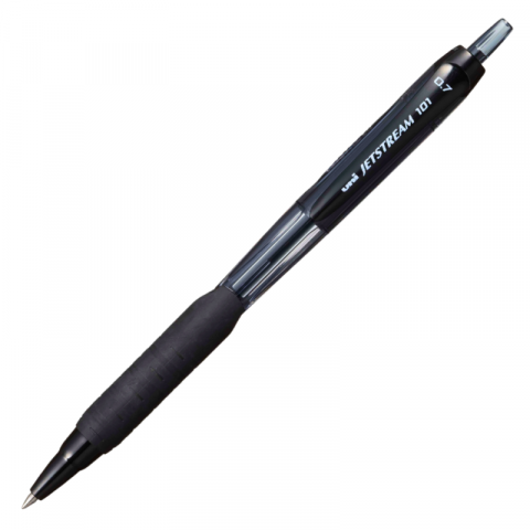 Pixuri - Pix Jetstream Uni-ball SXN-101, 0.7 mm, cu mecanism,scris negru, grip cauciucat