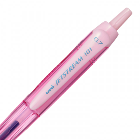 Pix Jetstream Uni-ball SXN-101FL, 0.7mm,cu mecanism, grip cauciucat, light pink,scris albastru [1]