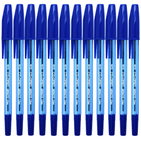Pixuri - Pix M&G cu capac, vârf 0.7 mm, cerneală albastră