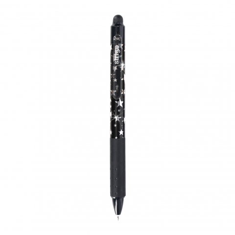 Pixuri cu stergere - Pix Strigo Click, cerneală cu ștergere, model Stars, 0.5 mm