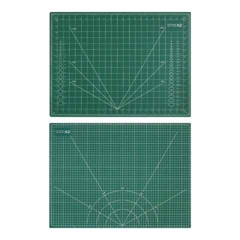 Accesorii art&craft - Placa de taiere hobby/craft A2, 60x42 cm, fata-verso, verde