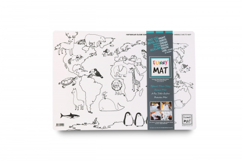 Strigo - Planșă Reutilizabilă de Colorat – Lumea Animalelor – 48 × 33,5 cm – Descoperă Natura Prin Culoare