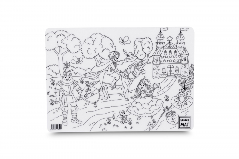 Strigo - Planșă Reutilizabilă de Colorat cu Prințese și Locul de Joacă – 25 x 35 cm – Visul Oricărei Fetițe!