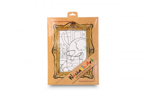 Strigo - Planșă Reutilizabilă de Colorat – Washable Art – Henri Matisse: „Pisica cu Pește Roșu” – 25 × 35 cm