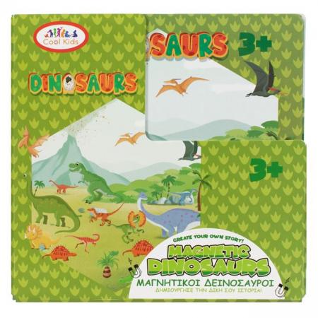 Plansa magnetica cu stickere reutilizabile dinozauri [2]