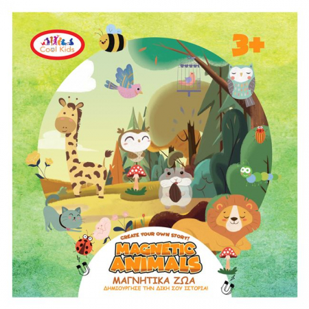 Jocuri si jucarii educative - Plansa magnetica cu stickere reutilizabile Lumea animalelor