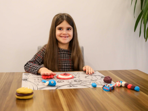 Plansa reutilizabila cu desene de colorat, model Dansatori,30x40 cm [3]