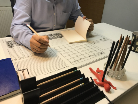 Plansa reutilizabila cu desene de colorat, model Planificator sarcini,68x48 cm [2]